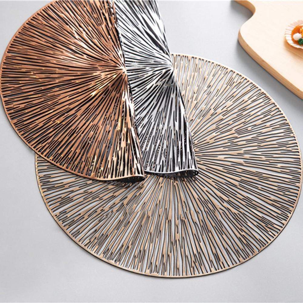 Chic Home Placemats - Rose Gold - Set of 2 KitchBoom