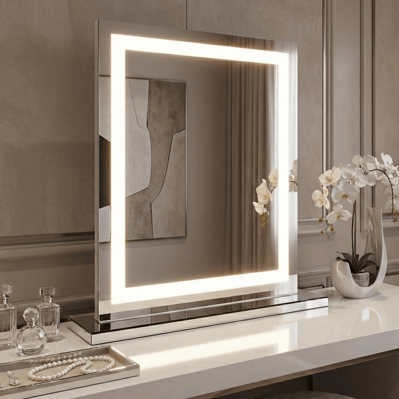 Hollywood Pro Mirror with LED Lights for Enhanced Vanity and Makeup Application