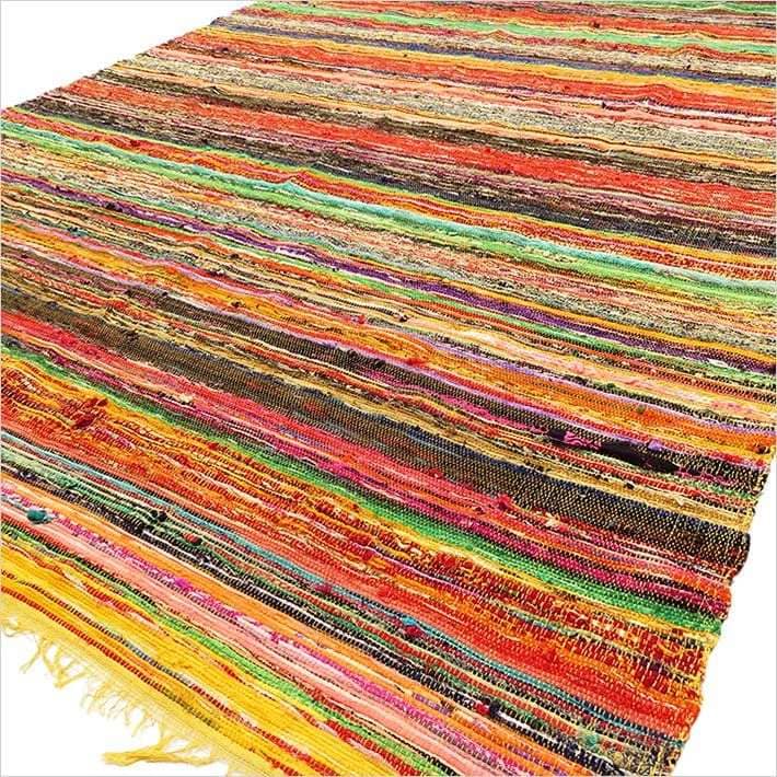 Stylish Indian Rag Rug by Shades 4 Seasons AW Dropship UK