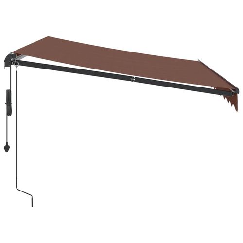 vidaXL Automatic Retractable Awning Burgundy 300x250 cm vidaXL