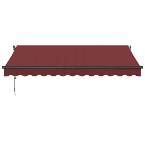 vidaXL Automatic Retractable Awning Burgundy 300x250 cm vidaXL