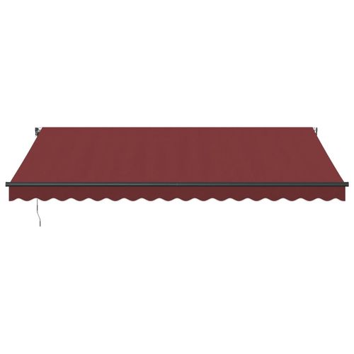 vidaXL Automatic Retractable Awning Burgundy 300x250 cm vidaXL