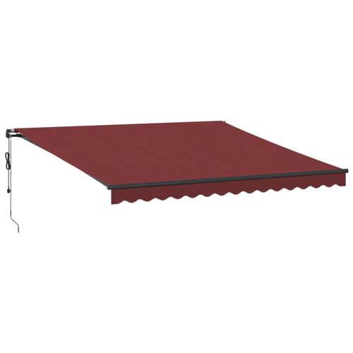 vidaXL Automatic Retractable Awning Burgundy 300x250 cm vidaXL