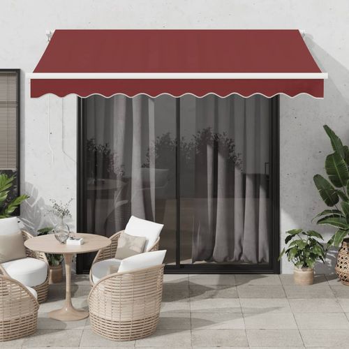 vidaXL Automatic Retractable Awning with LED Anthracite&White 400x350 cm vidaXL