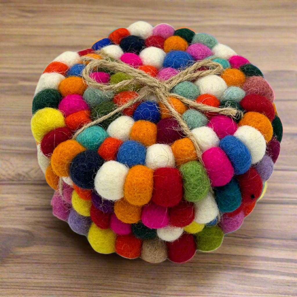 Shades 4 Seasons Colorful Round Coasters Set Shades 4 Seasons