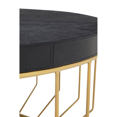 Kensington Townhouse Hair On Hide Round Coffee Table Orsina