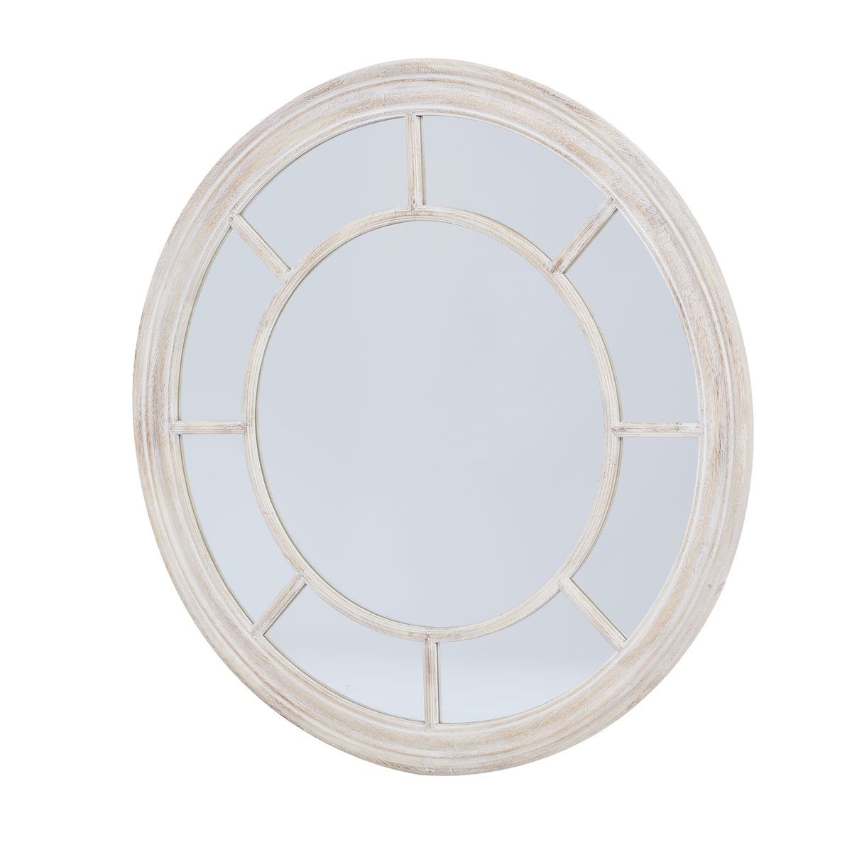 Shades 4 Seasons Round Mirror with a Stylish Farmhouse Design for Home Decor