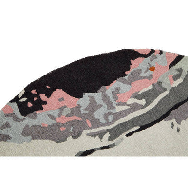 Orsina Round Rug with Abstract Design in Soft Pastel Colours for Stylish Home Decor