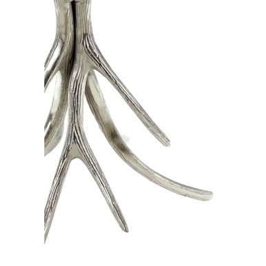 Antler Round Side Table with Black Marble Top Orsina