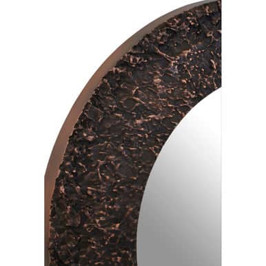 Akola Copper Finish Round Wall Mirror Orsina