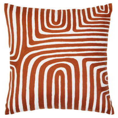Bosie Ozella Rust And White Cushion Orsina