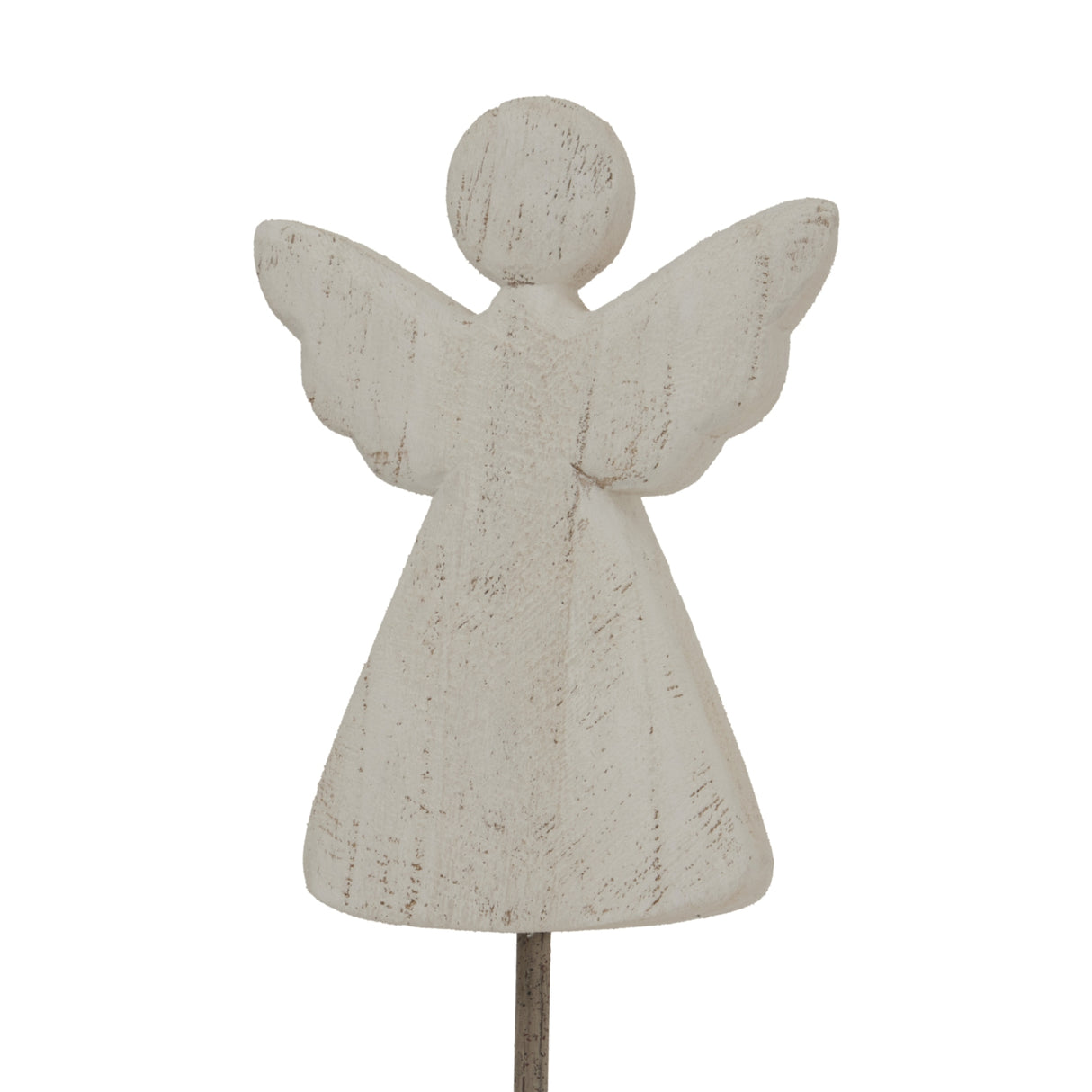Rustic Angel Decorative Figure in White for Festive Christmas Room Decorations