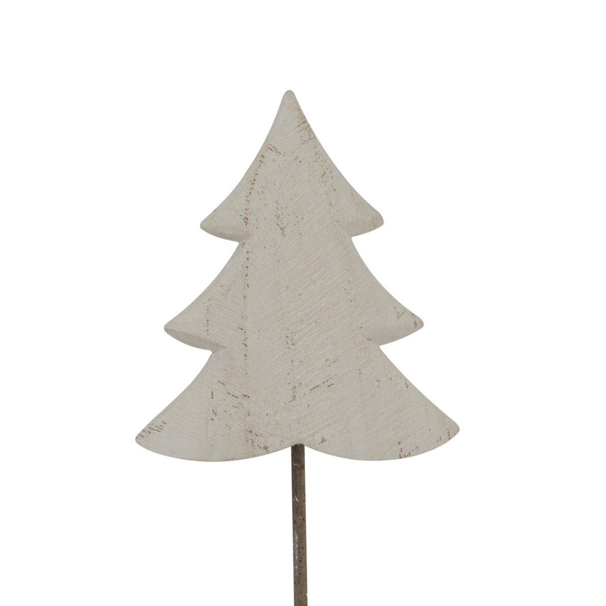 Rustic Tree Christmas decoration in white wood for charming festive room decor