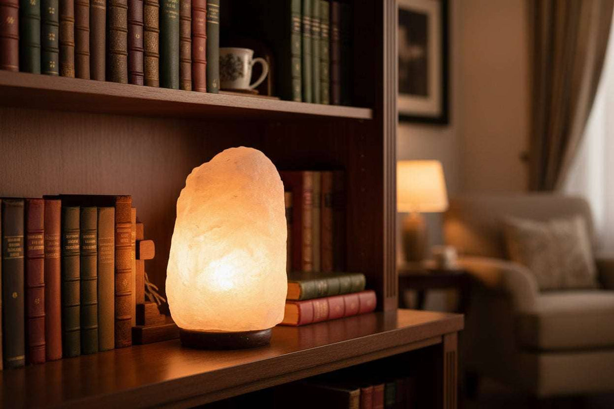 Larger Crystal Rock Himalayan Salt Lamp and Base AW Dropship UK