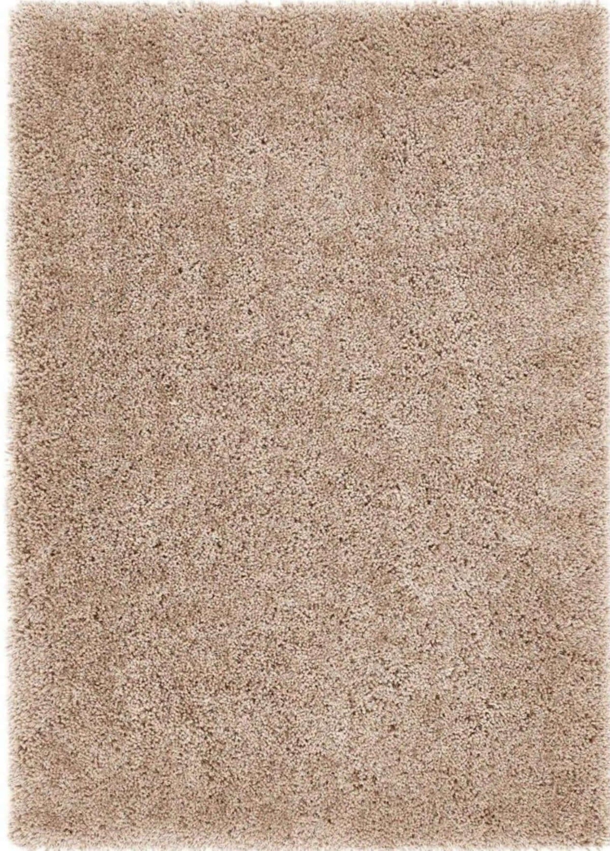 Plush beige Shaggy Rug with a soft texture, perfect for adding warmth to any living space