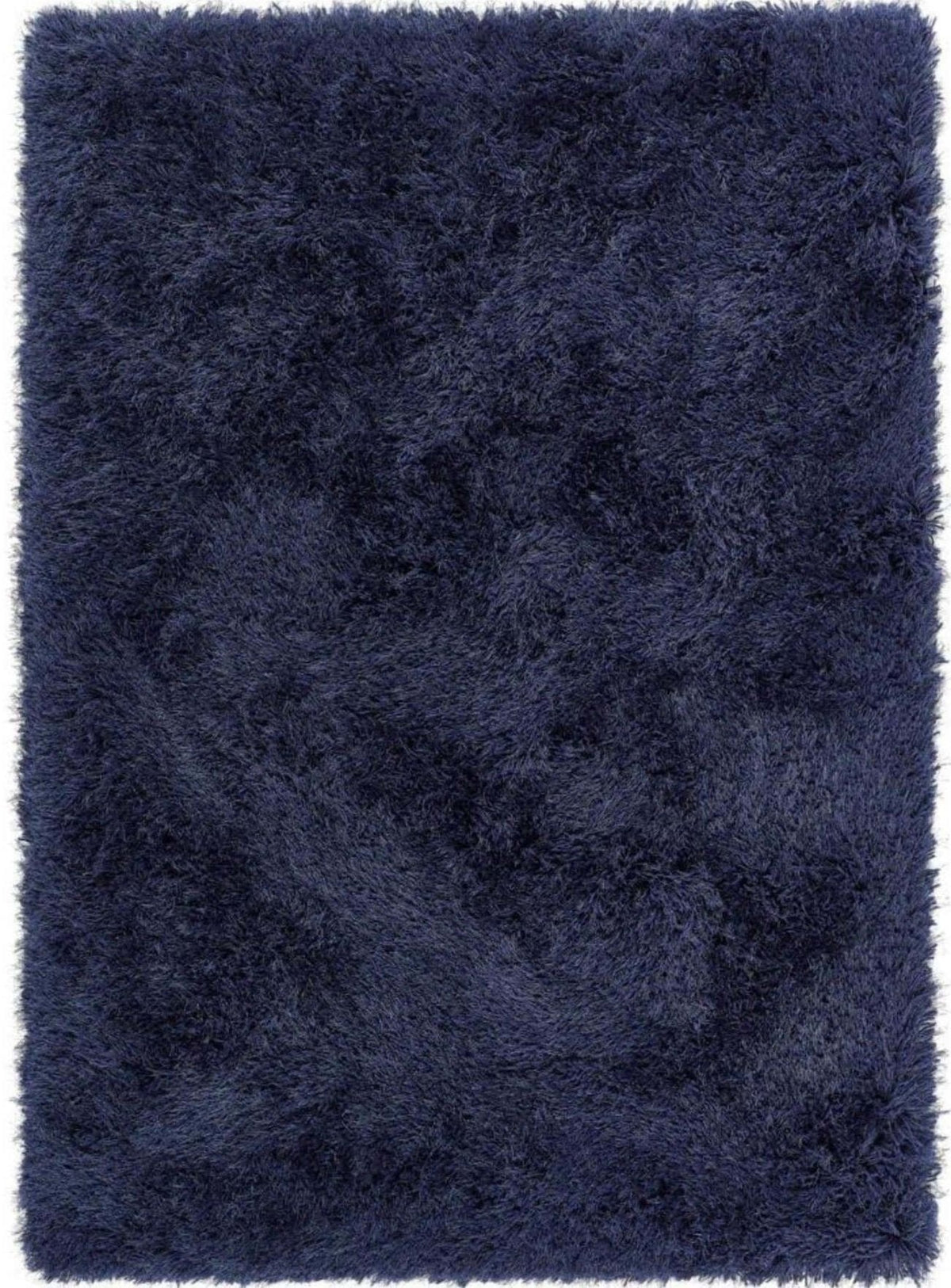 Soft navy Shaggy Rug ideal for adding comfort and style to any room