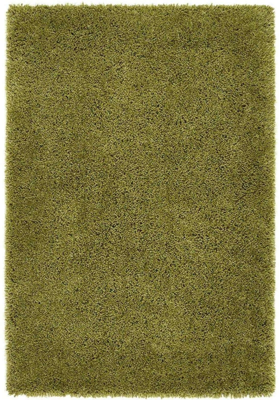 Soft green Shaggy Rug with a plush texture for warm and inviting home decor