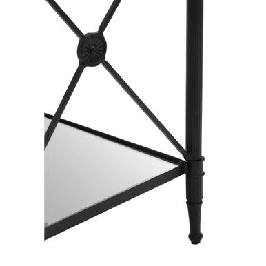 Orsina Side Table with Elegant Design, Featuring a Reflective Surface and Stylish Legs