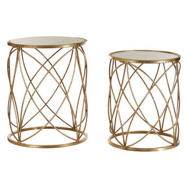 Arcana Set Of Two Round Side Tables Orsina