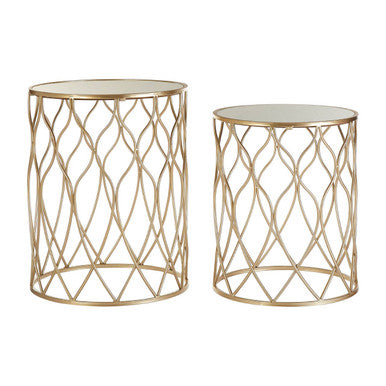 Orsina Elegant Gold Side Tables for Stylish Living Rooms Orsina