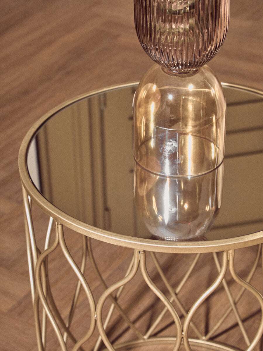 Orsina Elegant Gold Side Tables for Stylish Living Rooms Orsina