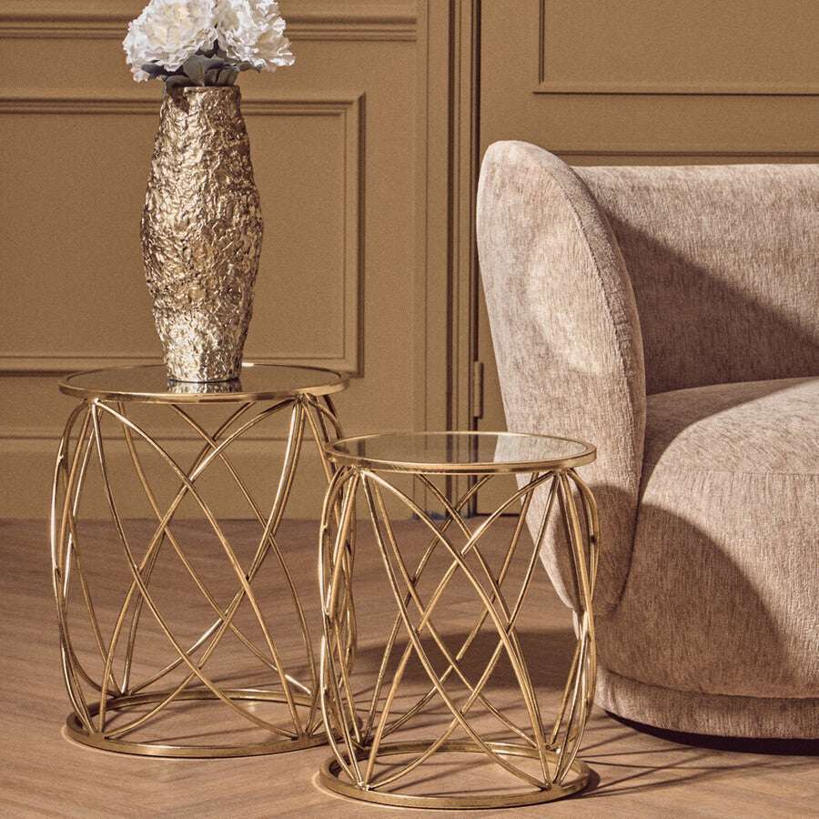 Arcana Set Of Two Round Side Tables Orsina