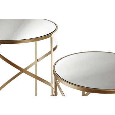 Avantis Set Of 2 Swirl Frame Side Tables Orsina