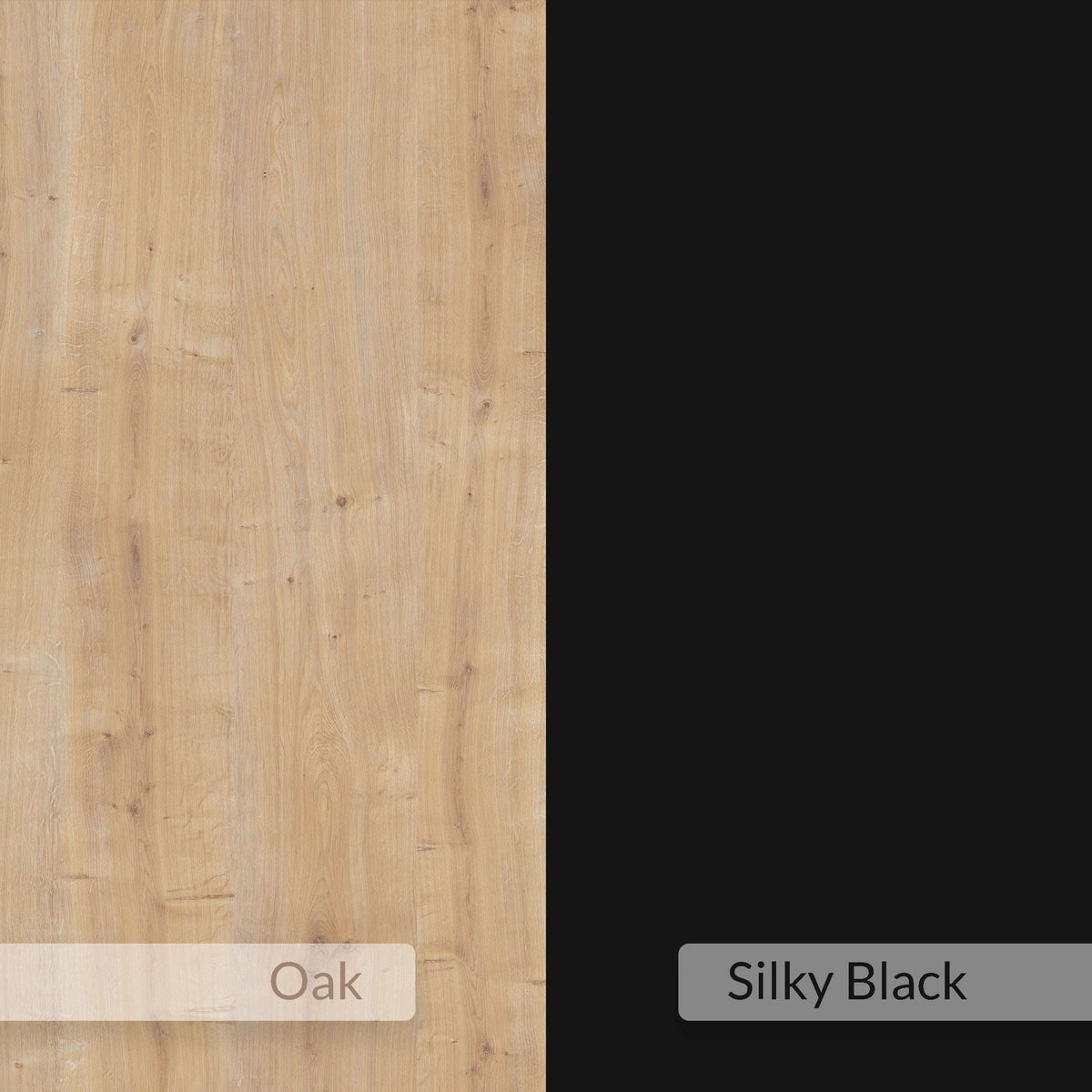 Decortie Console Unit featuring a stylish oak finish and silky black accents for modern interiors