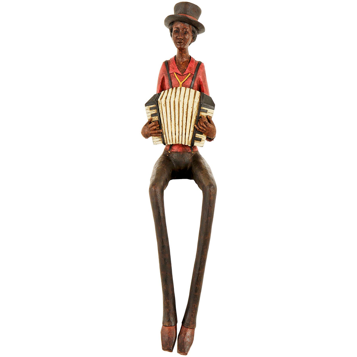 Shades 4 Seasons Sitting Jazz Band Musician Figurine BROWN RESIN Shades 4 Seasons
