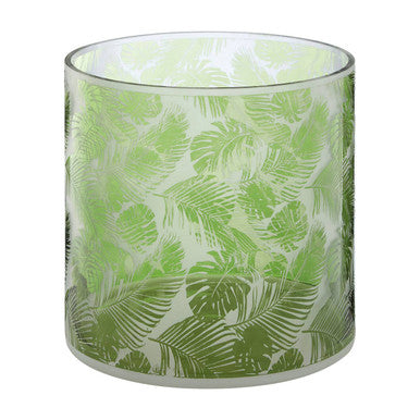 Orsina Green Tropical Leaf Candle Holder for a Stylish and Natural Home Decor