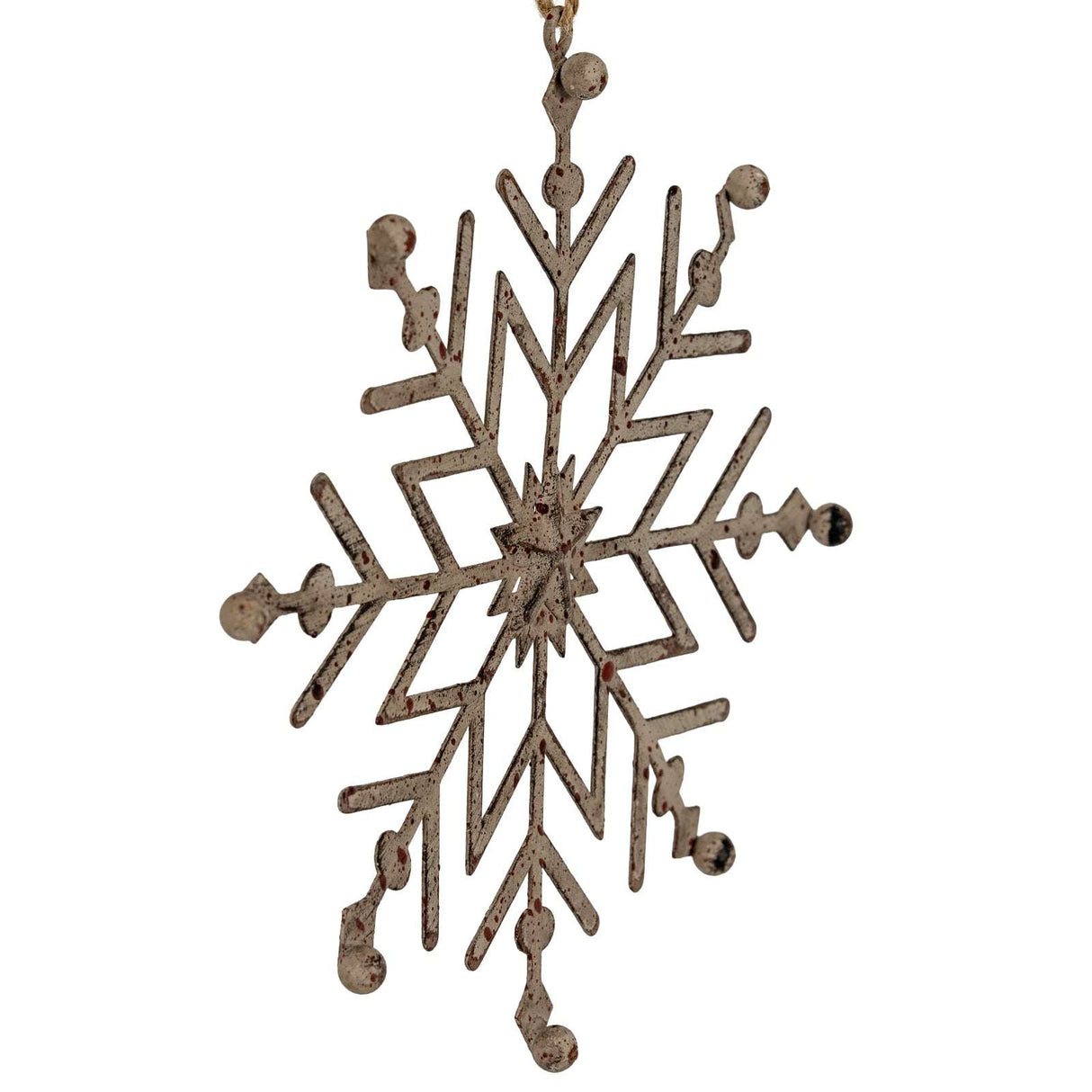 Shades 4 Seasons Snowflake Decoration in metallic finish, perfect for festive Christmas tree adornment