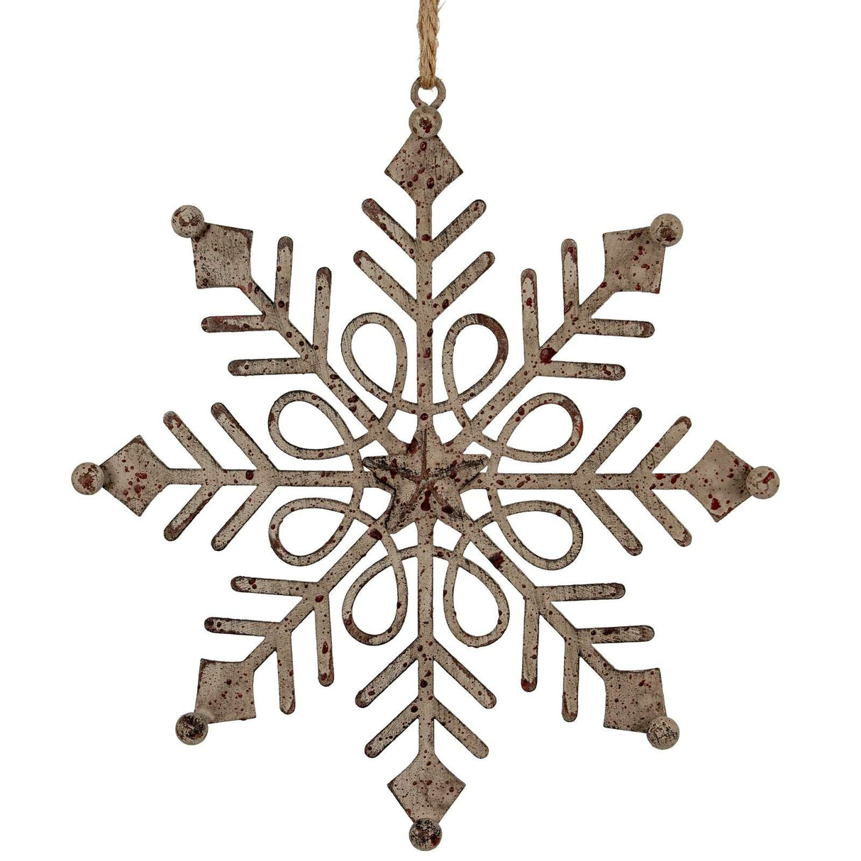 Shades 4 Seasons Metal Snowflake Decoration with Intricate Design for Festive Christmas Decor