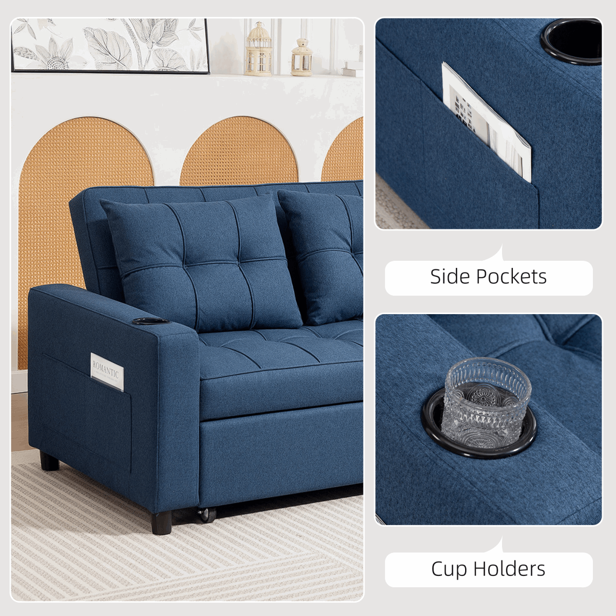 Stylish Blue Sofa Chair for Modern Living Rooms N/A