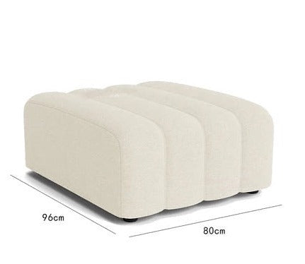 Cream Nisu Home Sofa with Contemporary Design and Soft Upholstery, Dimensions 96cm x 80cm