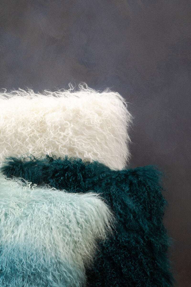 Orsina Square Cushion in Soft Textured Fabric with Premium Furry Design for Stylish Home Decor