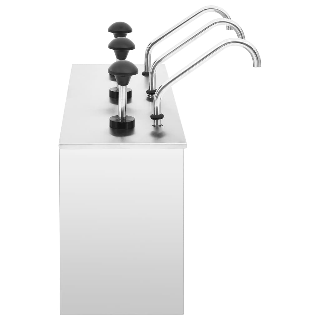 vidaXL Sauce Dispenser Stainless Steel 3.5 L vidaXL