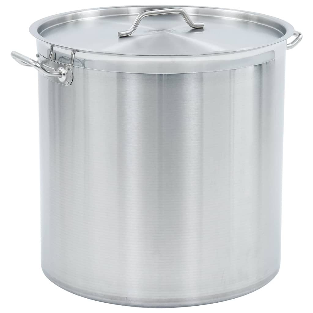 vidaXL Stock Pot 26 L 32x32 cm Stainless Steel vidaXL