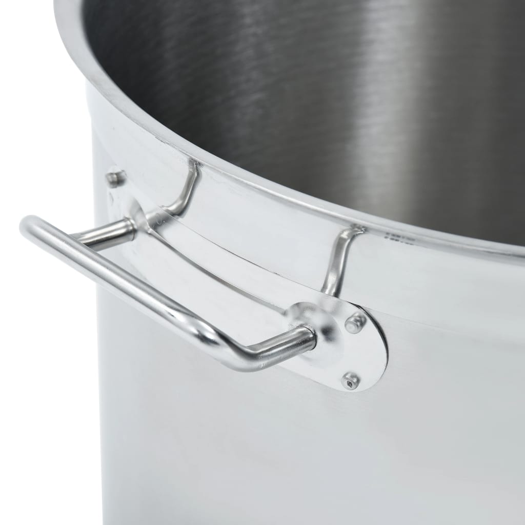 vidaXL Stock Pot 26 L 32x32 cm Stainless Steel vidaXL