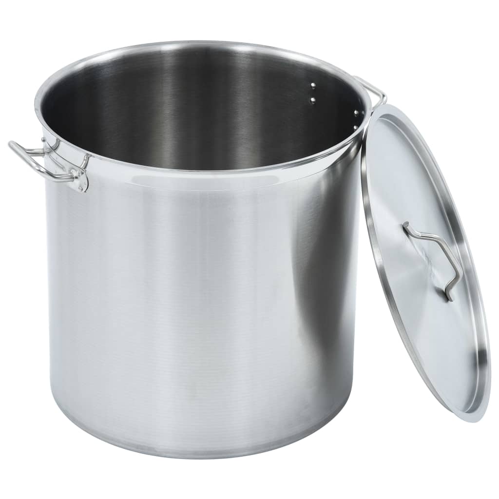 vidaXL Stock Pot 26 L 32x32 cm Stainless Steel vidaXL
