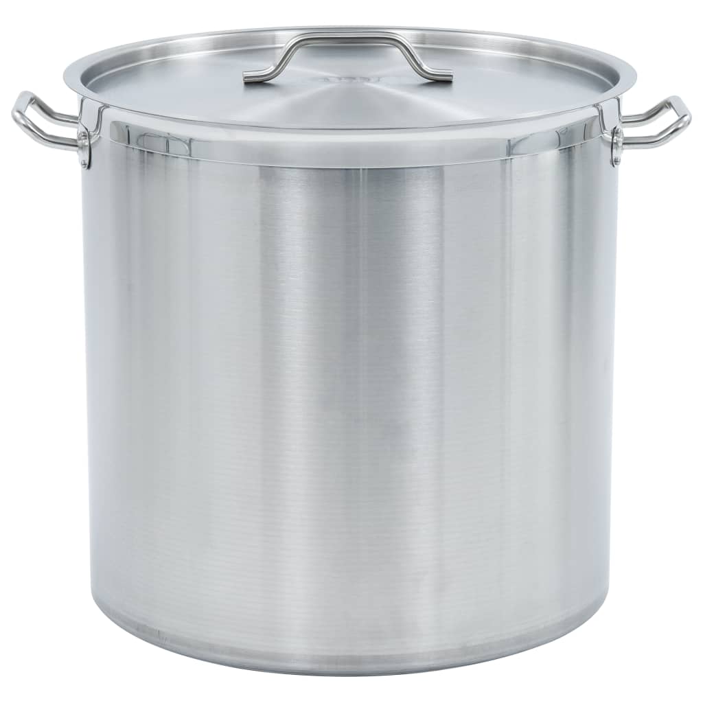 vidaXL Stock Pot 26 L 32x32 cm Stainless Steel vidaXL