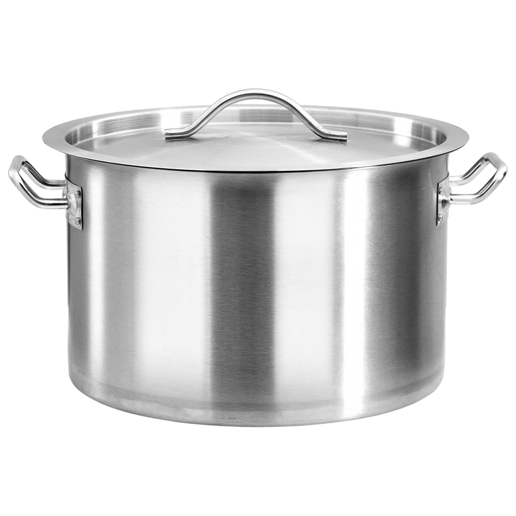 vidaXL Stock Pot 26 L 32x32 cm Stainless Steel vidaXL