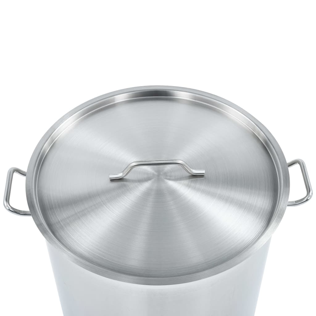 vidaXL Stock Pot 26 L 32x32 cm Stainless Steel vidaXL