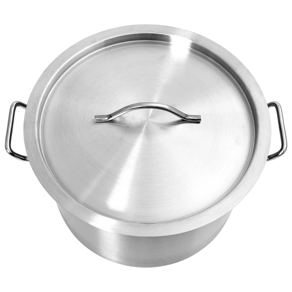 vidaXL Stock Pot 26 L 32x32 cm Stainless Steel vidaXL