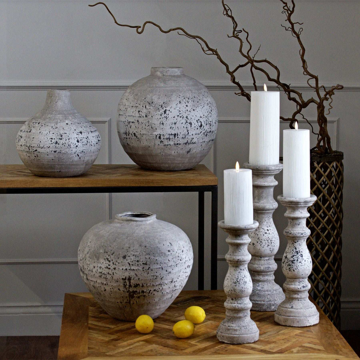 Shades 4 Seasons Stone Ceramic Vase - Stylish Home Decor Shades 4 Seasons