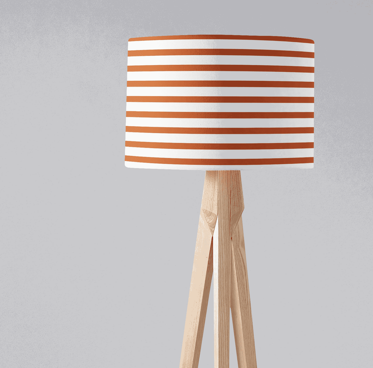 Shadow Bright Lampshade with Orange and White Stripes for Stylish Home Decor