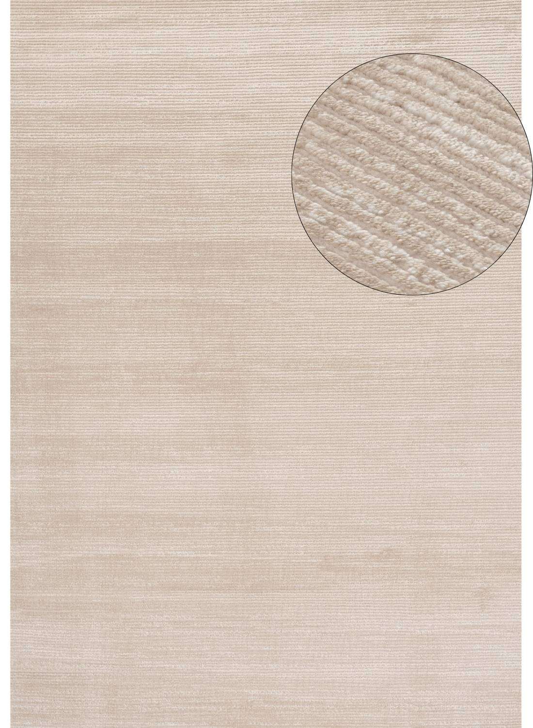 Elegant Striped Rug in neutral tones with a soft texture for modern interiors