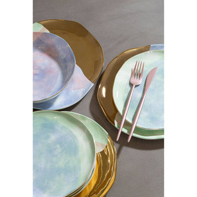 Avie 16 Piece Matte Pink Finish Cutlery Set Orsina