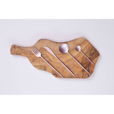 Avie 16 Piece Matte Pink Finish Cutlery Set Orsina