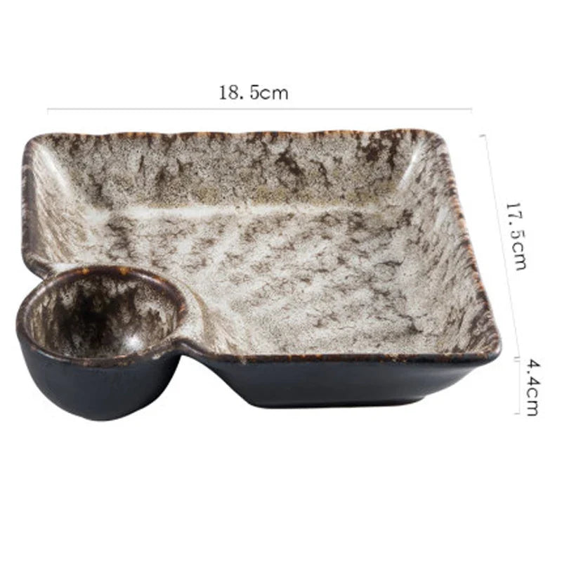 Nisu Home Rectangular Serving Plates with Unique Shape for Elegant Dining Experience