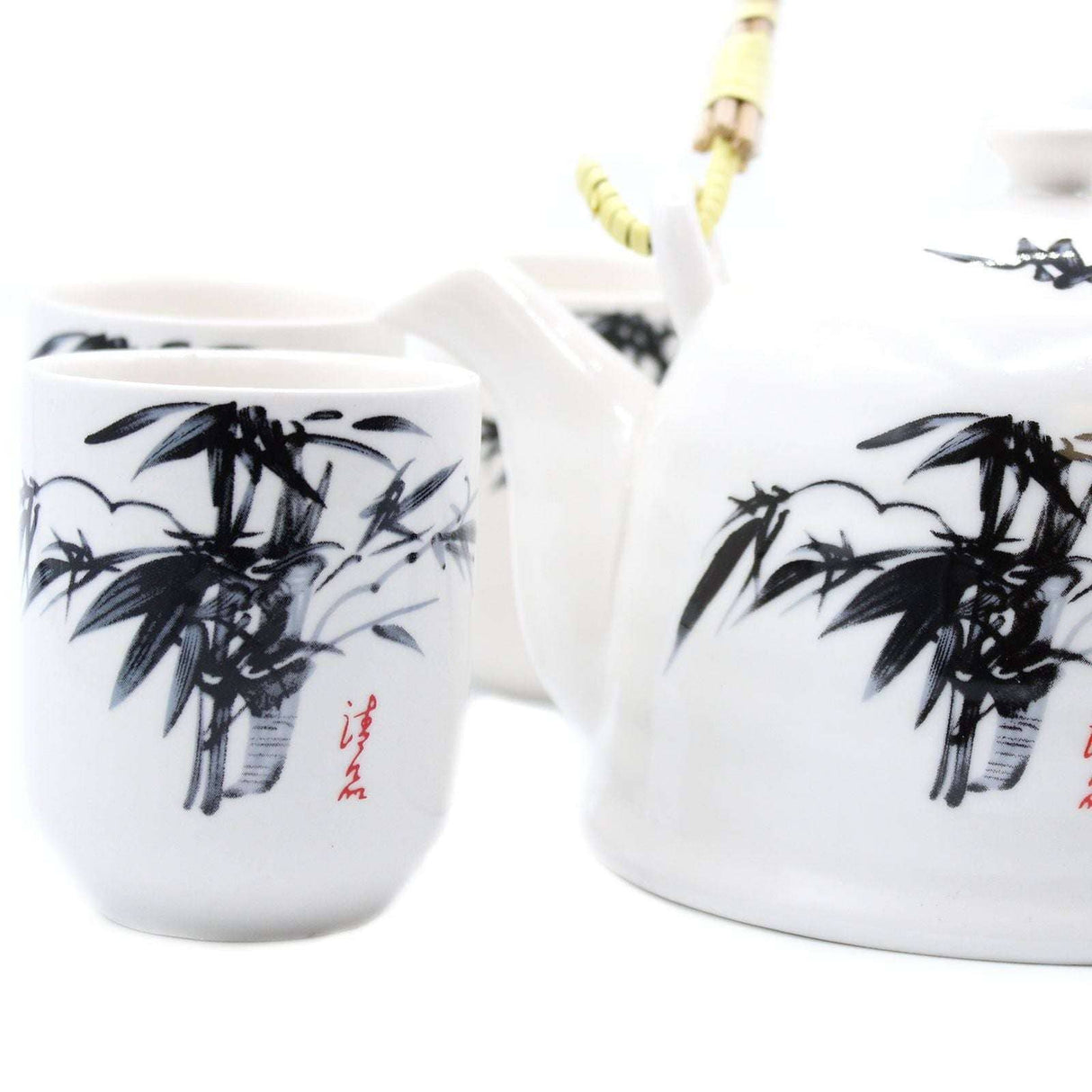 Herbal Teapot Set - White Stone Oriental AW Dropship UK